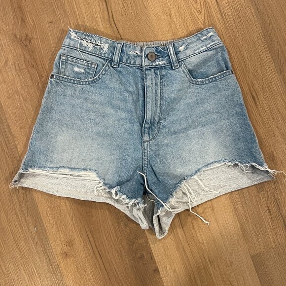 DL1961 Cutoff Shorts - Jeans on Front, Sweatpants on Back Size Small - Picture 3 of 5